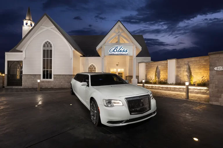 Bliss Wedding Chapel Las Vegas at Night