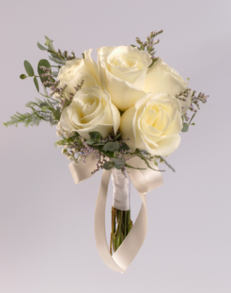 6 Flower Bouquet White