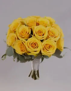 18 Yellow Rose Hand Tied Bouquet