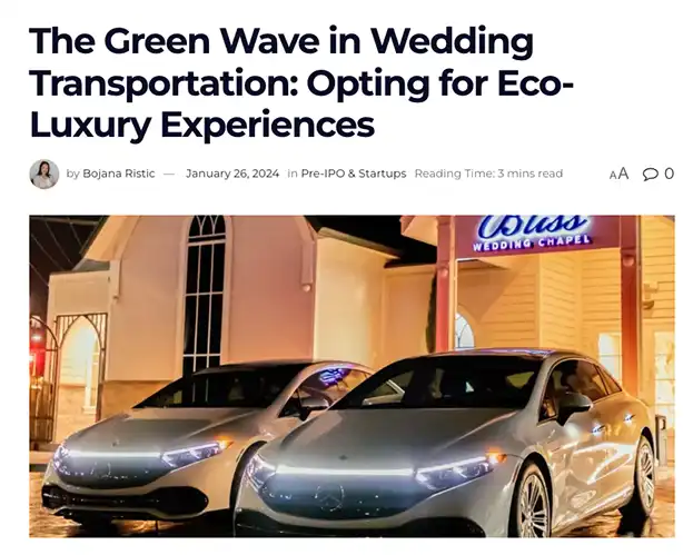 The Green Wave in Wedding Transportation: Opting for Eco-Luxury Experiences